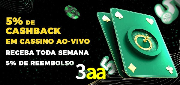 Promoções do cassino ao Vivo 3aa